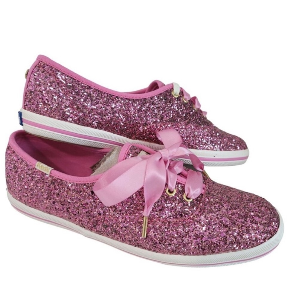 Keds X Kate spade pink glitter shoes 6.5 - Picture 4 of 4